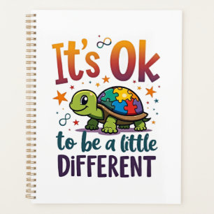 Autism Awareness It's Ok To Be A Little Different Planner