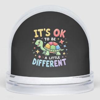 Autism Awareness It's Ok To Be A Little Different  Snowglobe