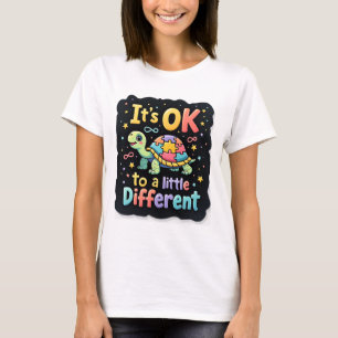 Autism Awareness It's Ok To Be A Little Different  T-Shirt