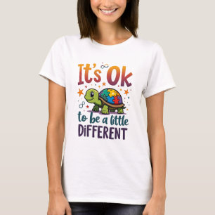 Autism Awareness It's Ok To Be A Little Different  T-Shirt