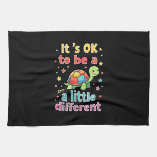 Autism Awareness It's Ok To Be A Little Different Tea Towel
