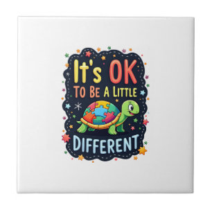 Autism Awareness It's Ok To Be A Little Different  Tile