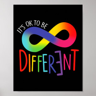 Autism Awareness Its Ok To Be Different Acceptance Poster