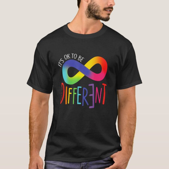 Autism Awareness Its Ok To Be Different Acceptance T-Shirt (Front)