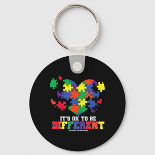 Autism Awareness It's OK To Be Different Autism H Key Ring