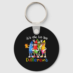 Autism Awareness Its Ok To Be Different Autistic B Key Ring