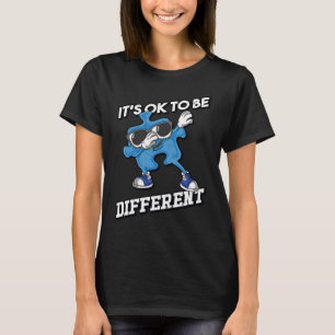 Autism Awareness Its Ok To Be Different Dabbing Pu T-Shirt
