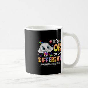 Autism Awareness It's Ok To Be Different Elephant  Coffee Mug