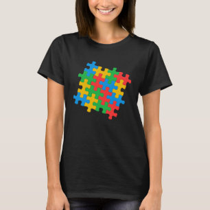 Autism Awareness Jigsaw Puzzle Pieces Case 1 T-Shirt