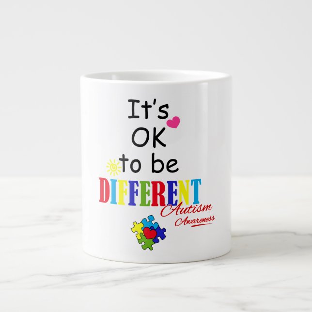 Autism Awareness - Jumbo Mug (Front)
