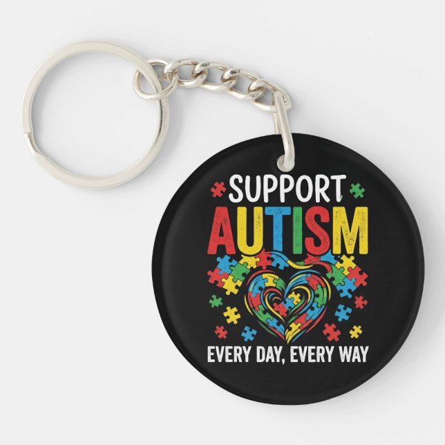 Autism awareness key ring (Front)