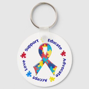 Autism Awareness Key Ring