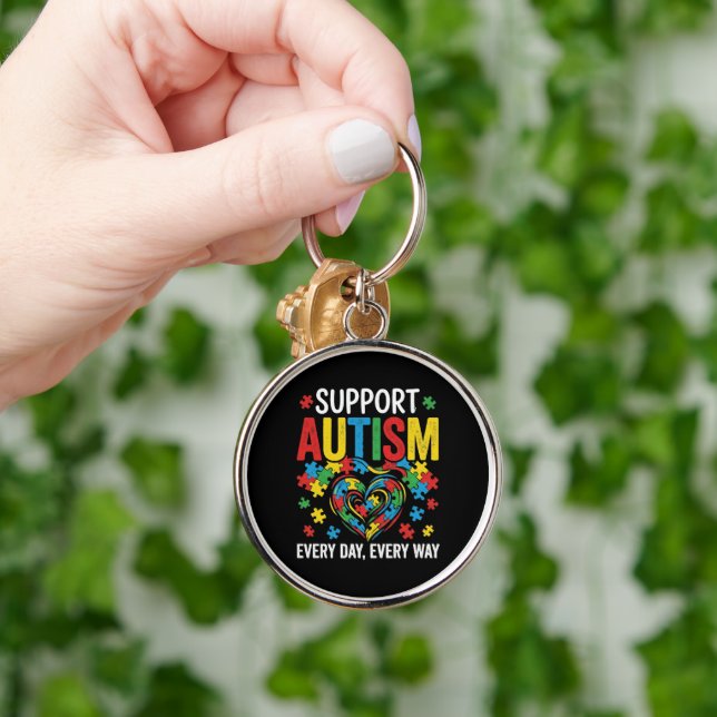 Autism awareness key ring (Hand)