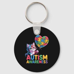 Autism awareness key ring
