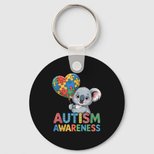 Autism awareness key ring