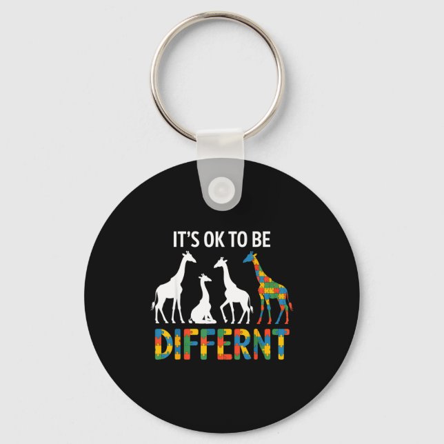Autism awareness  key ring (Front)