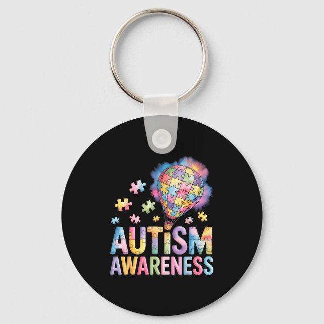 Autism awareness  key ring (Front)
