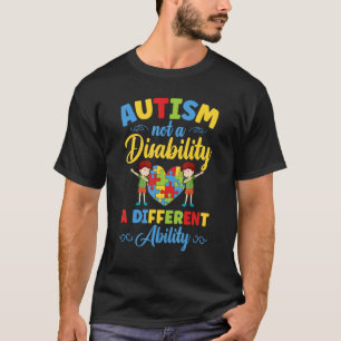Autism Awareness Kids Autism A Different Ability T-Shirt