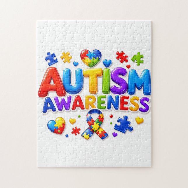 Autism Awareness Kids Jigsaw Puzzle (Vertical)