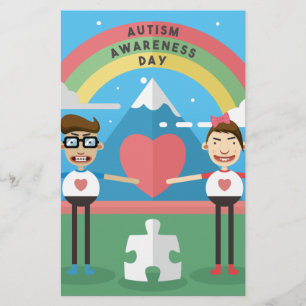 autism awareness kids stationery