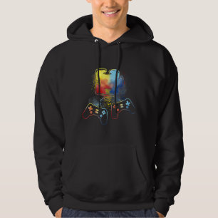 Autism Awareness Kids Video Gamer Puzzle Piece Blu Hoodie