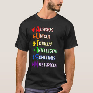 Autism Awareness Kindness Always Unique 1 T-Shirt