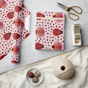 Autism Awareness Ladybug Neurodiversity Birthday Wrapping Paper