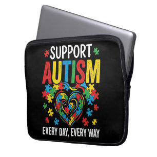 Autism awareness laptop sleeve