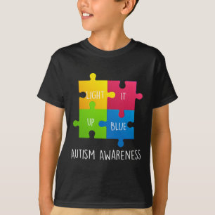 Autism Awareness Light it up Blue T-Shirt