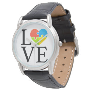 Autism Awareness Love Puzzles Watch