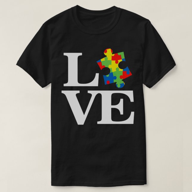 Autism Awareness LOVE T-Shirt (Design Front)
