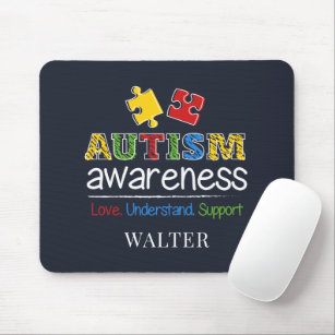 Autism Awareness Love Understand Support Mouse Mat