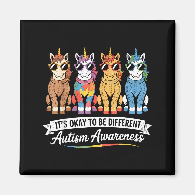 Autism awareness  magnet (Front)
