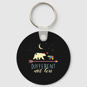 Autism Awareness - Mama Bear Different Not Less Key Ring