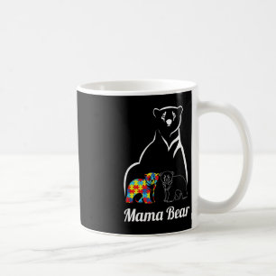 Autism Awareness Mama Bear Mum Autistic Child Coffee Mug