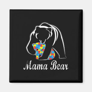 Autism Awareness Mama Bear Support Autistic Adults Magnet