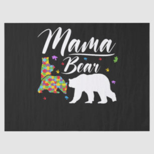 Autism Awareness Mama Bear Tissue Paper
