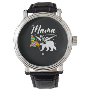 Autism Awareness Mama Bear Watch