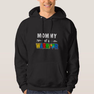 Autism Awareness Matching Family Mommy Of A Warrio Hoodie