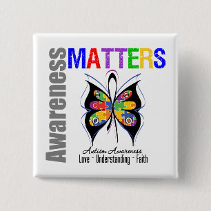 Autism Awareness Matters 2 15 Cm Square Badge