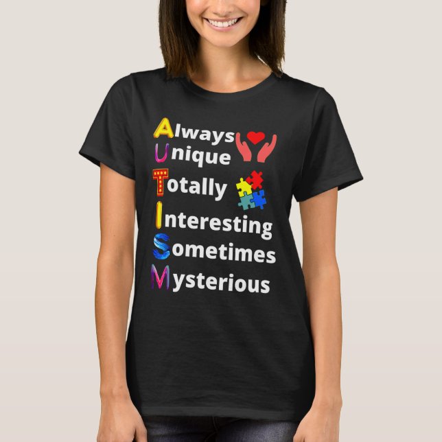 Autism Awareness Meaning T-Shirt (Front)