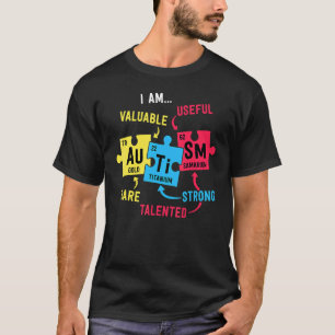 Autism Awareness Men Boys Periodic Table Elements T-Shirt