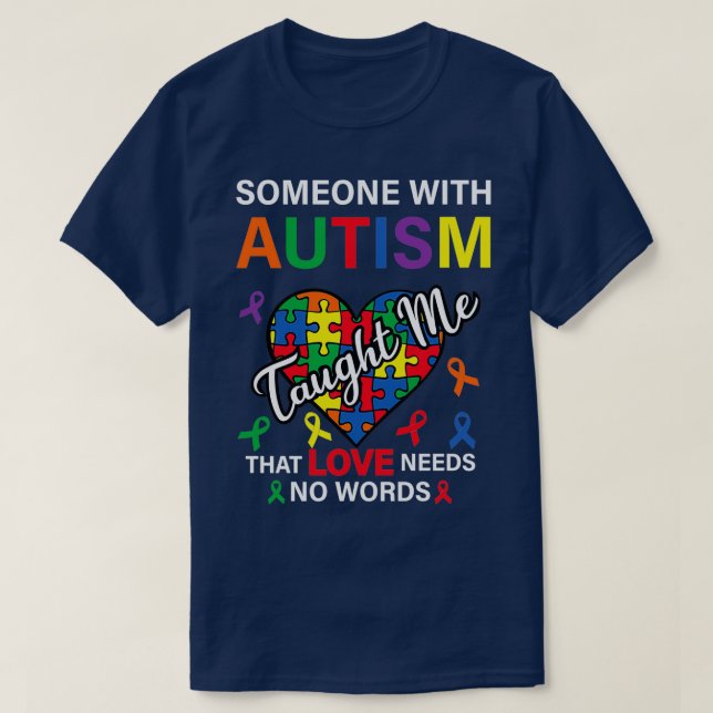 Autism Awareness Men Women Autism Puzzle 1 T-Shirt (Design Front)