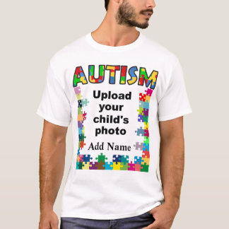 Autism Awareness Mens Shirt Puzzle Frame Customise
