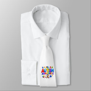 Autism Awareness Mens Tie