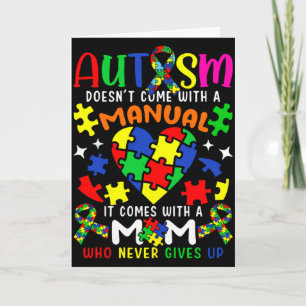 Autism Awareness Mom Autism Doesn T Come With A Ma Card