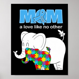 Autism Awareness Mom Love Proud Autistic Son Daugh Poster