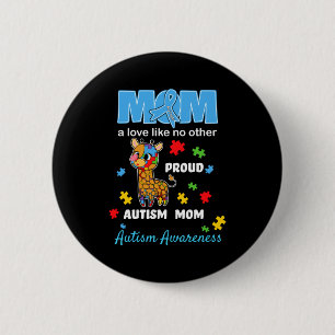 Autism Awareness Mom Mother Love Proud Autism Mama 6 Cm Round Badge