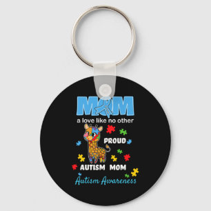 Autism Awareness Mom Mother Love Proud Autism Mama Key Ring