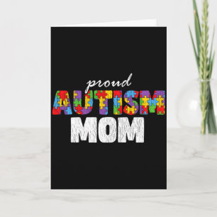 Autism Awareness Mom Proud Autistic Son Daughter M Card